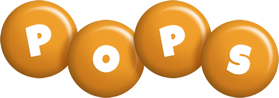 Pops candy-orange logo