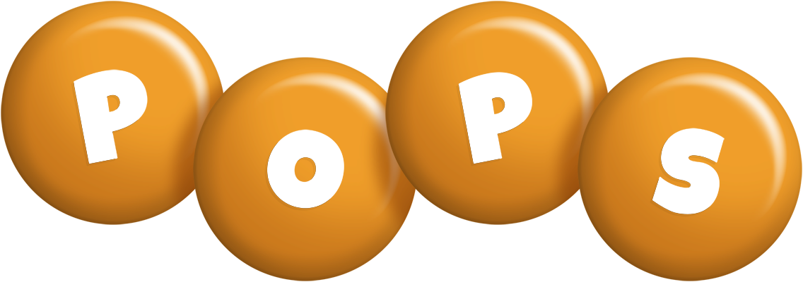 Pops candy-orange logo