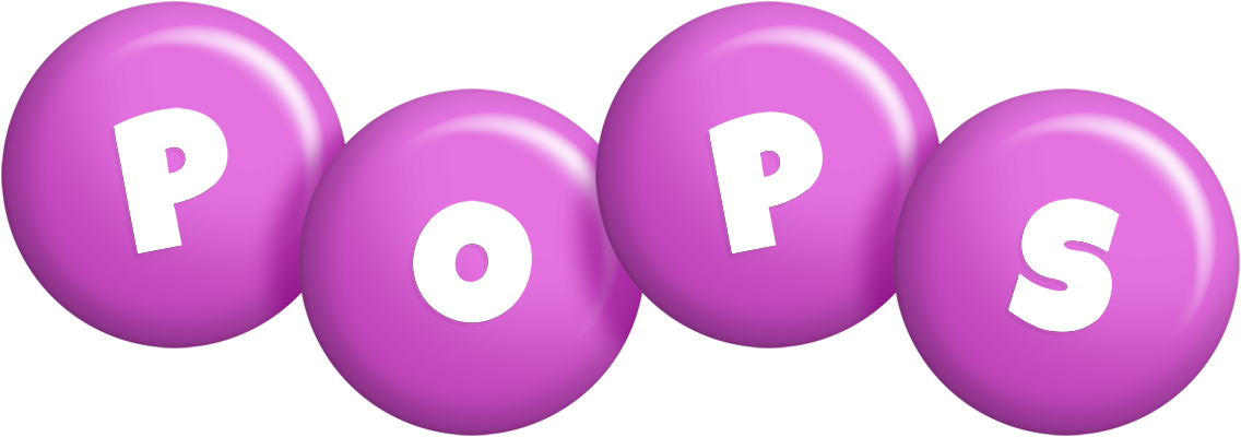 Pops candy-purple logo