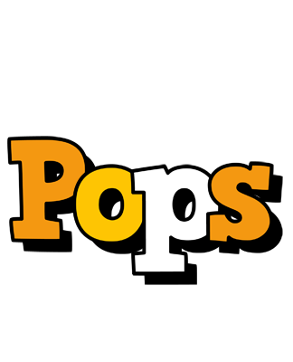 Pops cartoon logo