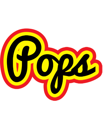 Pops flaming logo