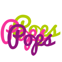 Pops flowers logo