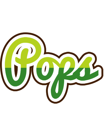 Pops golfing logo