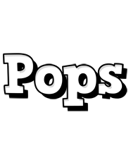 Pops snowing logo