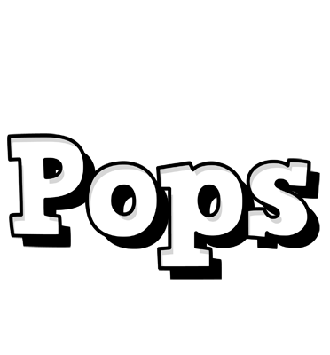 Pops snowing logo