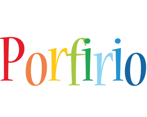 Porfirio birthday logo