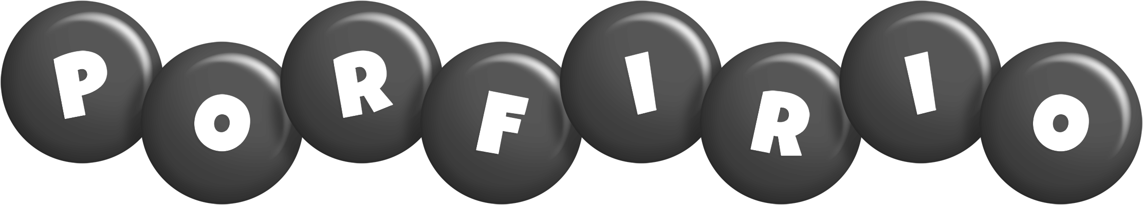 Porfirio candy-black logo