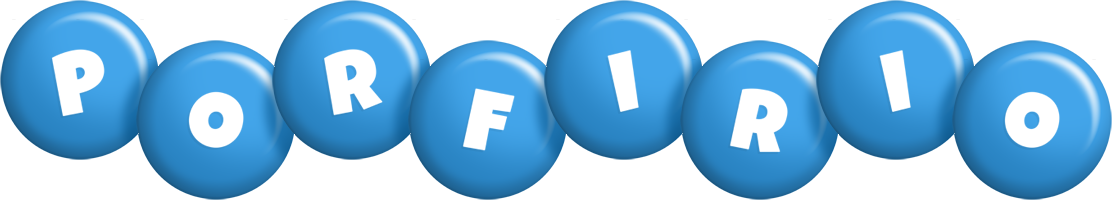 Porfirio candy-blue logo