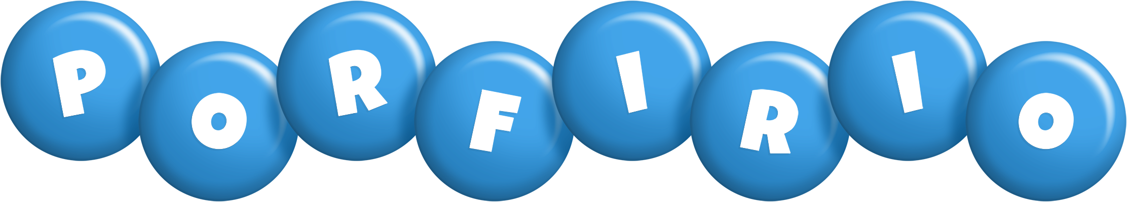 Porfirio candy-blue logo