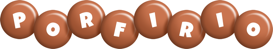 Porfirio candy-brown logo