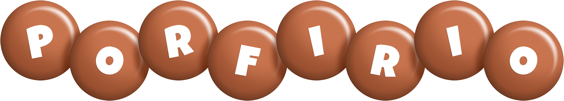 Porfirio candy-brown logo
