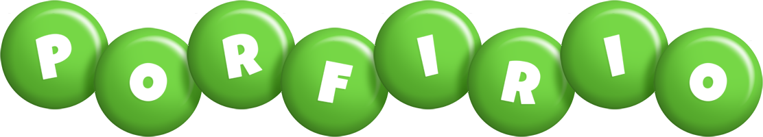 Porfirio candy-green logo