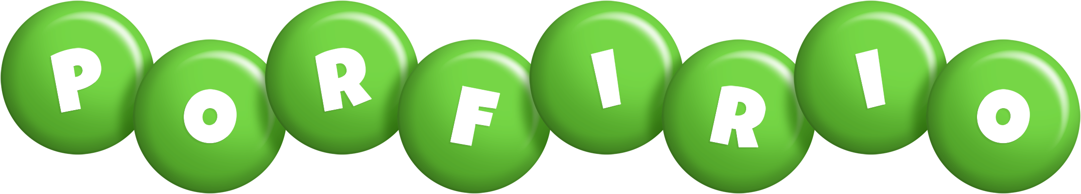 Porfirio candy-green logo