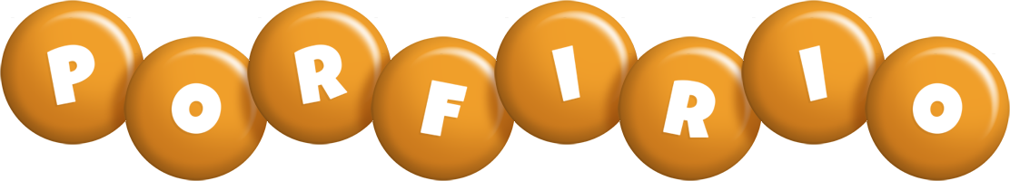 Porfirio candy-orange logo