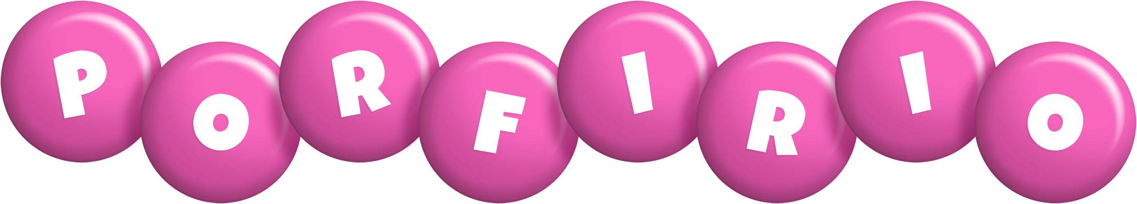 Porfirio candy-pink logo