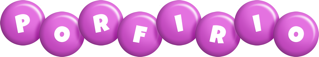 Porfirio candy-purple logo