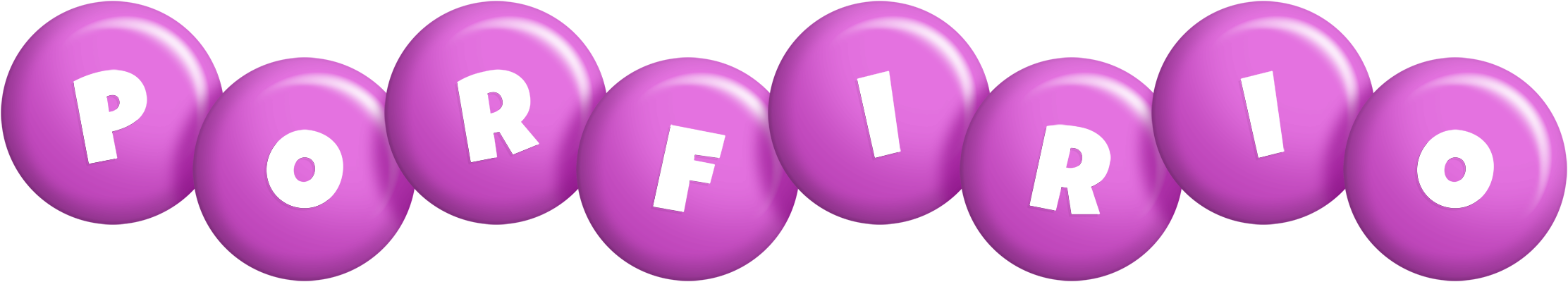Porfirio candy-purple logo