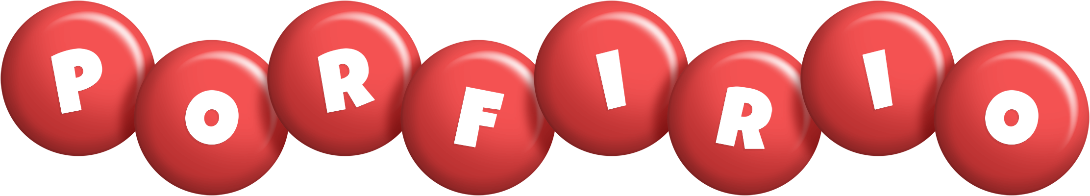 Porfirio candy-red logo