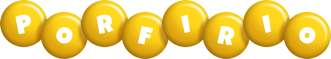 Porfirio candy-yellow logo