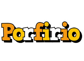 Porfirio cartoon logo