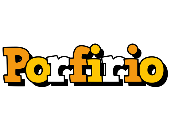 Porfirio cartoon logo