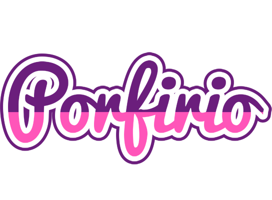 Porfirio cheerful logo