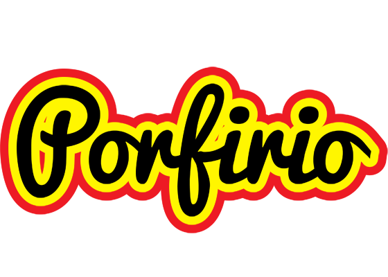 Porfirio flaming logo