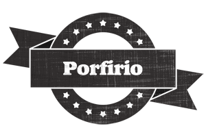 Porfirio grunge logo