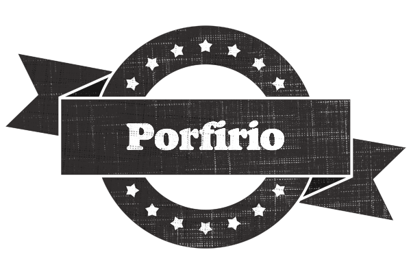 Porfirio grunge logo