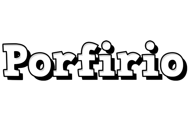 Porfirio snowing logo