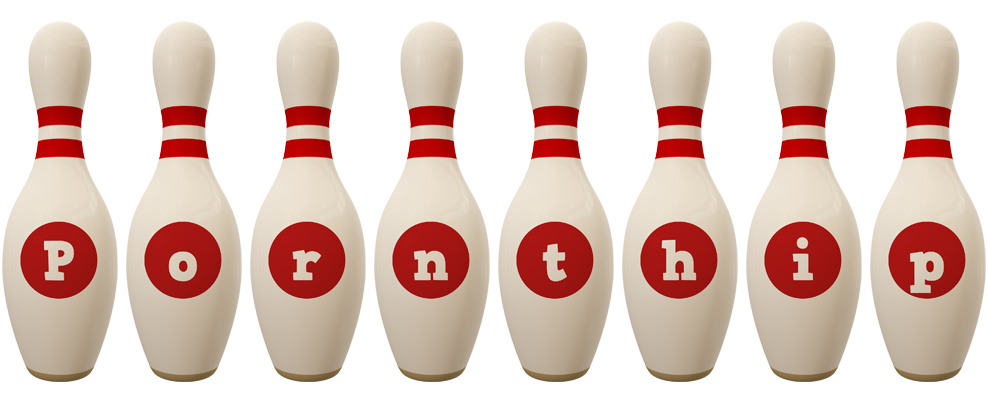 Pornthip bowling-pin logo