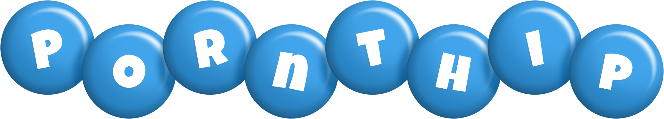 Pornthip candy-blue logo