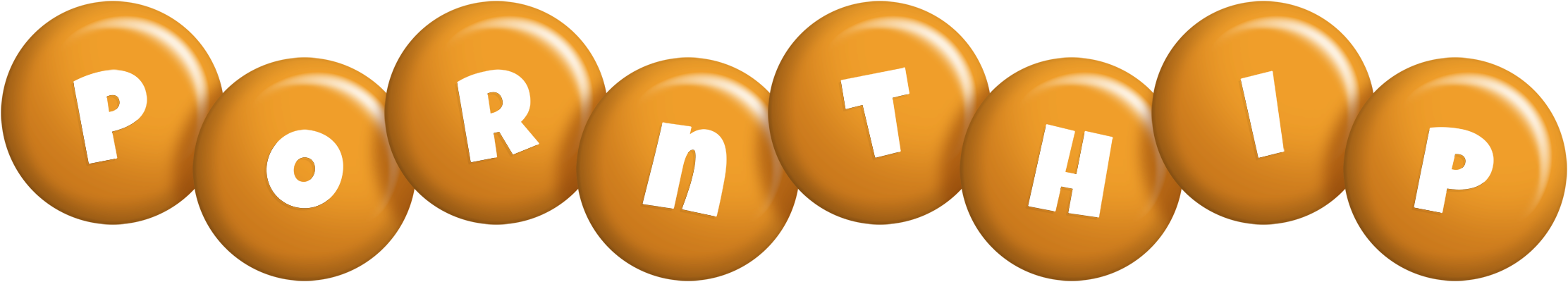 Pornthip candy-orange logo
