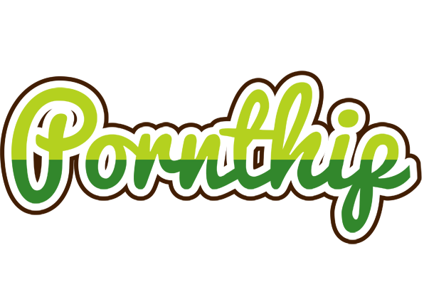 Pornthip golfing logo