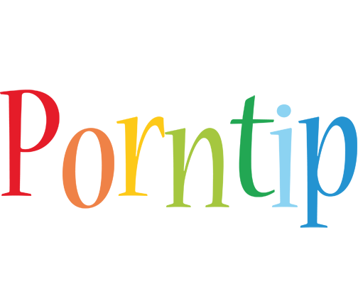 Porntip birthday logo