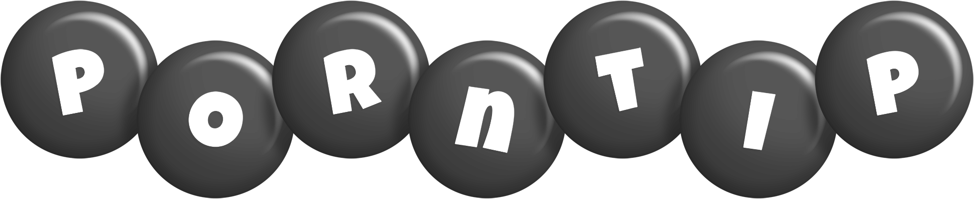 Porntip candy-black logo