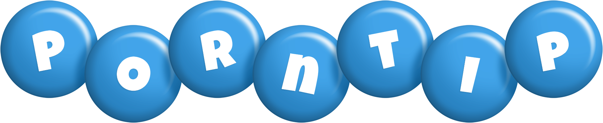 Porntip candy-blue logo