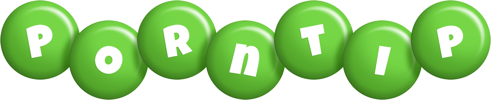 Porntip candy-green logo
