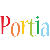 Portia birthday logo