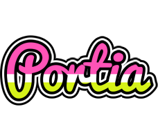 Portia candies logo