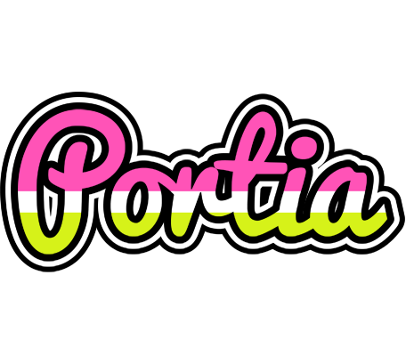 Portia candies logo