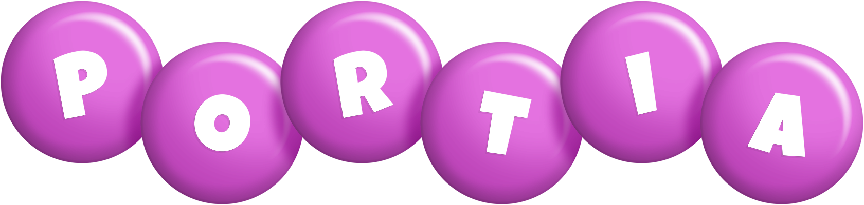 Portia candy-purple logo