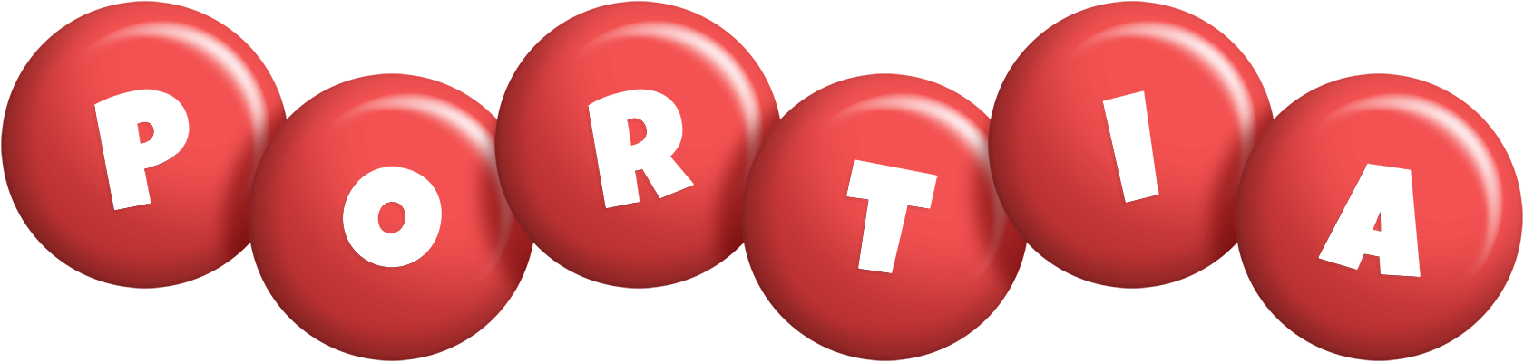 Portia candy-red logo