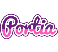 Portia cheerful logo