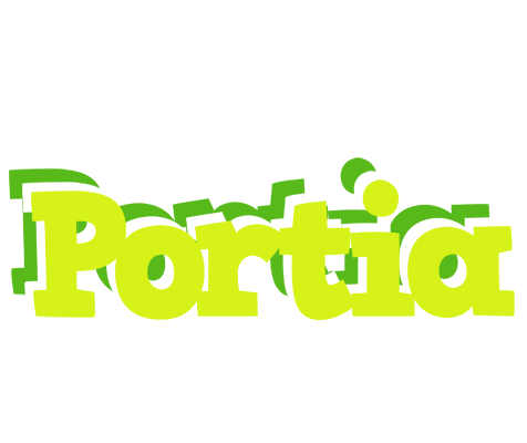 Portia citrus logo
