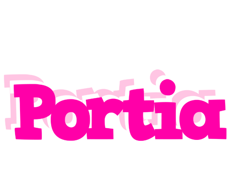 Portia dancing logo