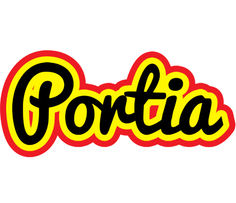 Portia flaming logo