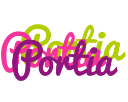 Portia flowers logo