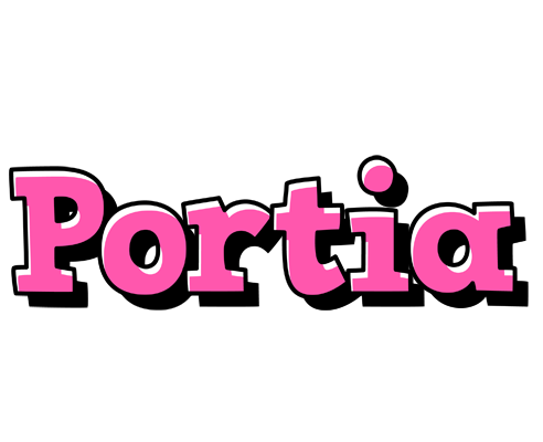 Portia girlish logo