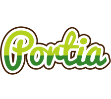 Portia golfing logo